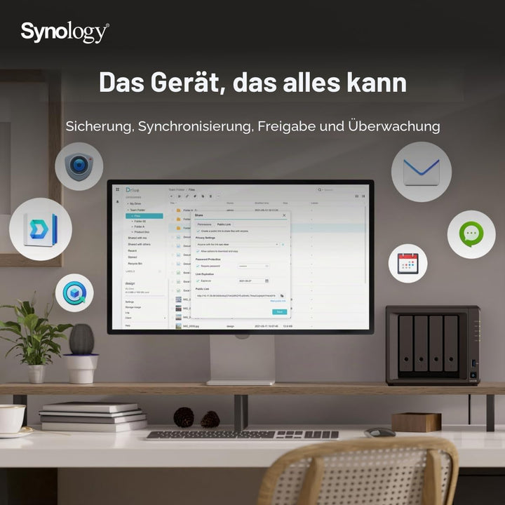 Synology DS925+ 64TB (Synology HAT3310-16T) 4Bay Desktop NAS