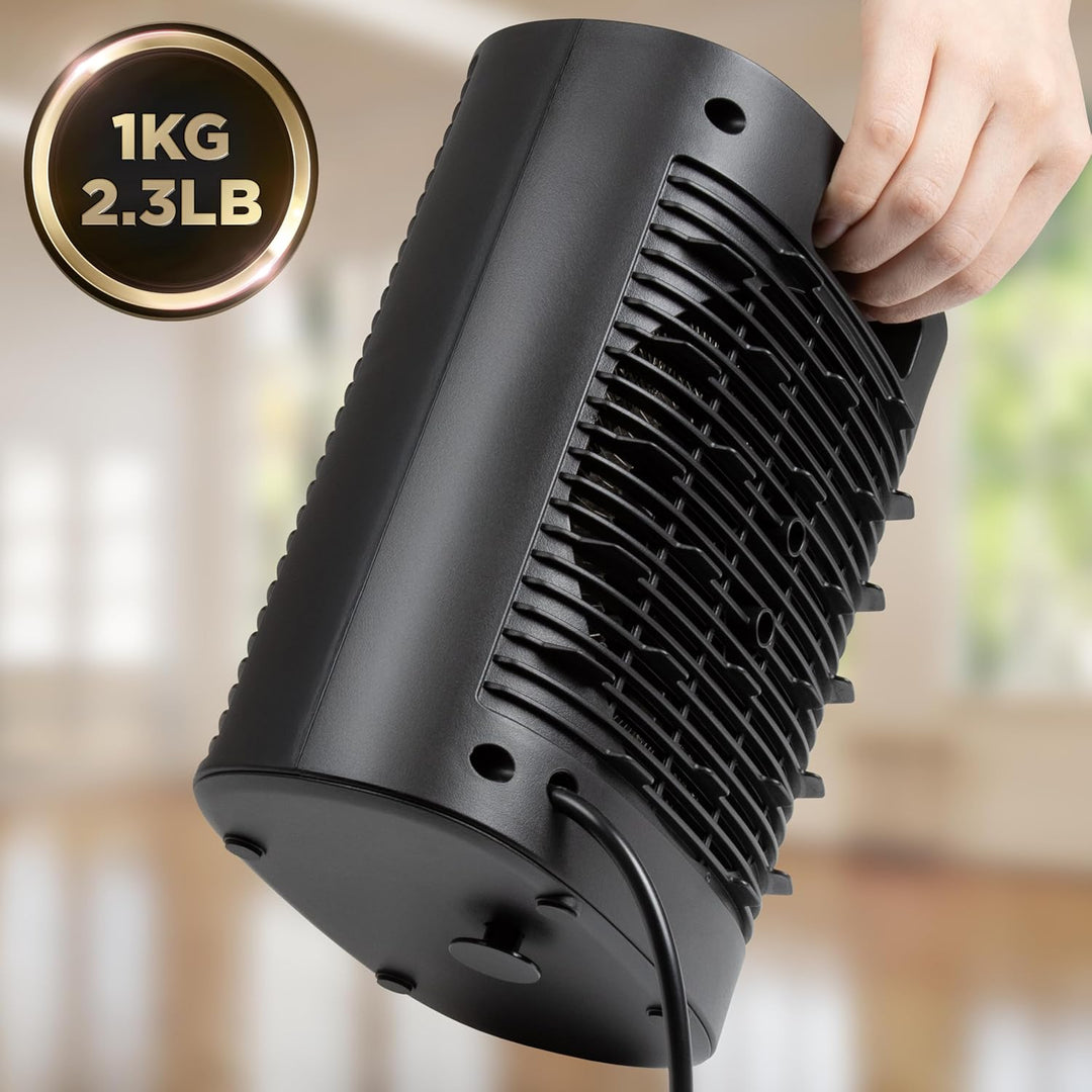 Duronic Heizlüfter, 2000 Watt Elektroheizung für Steckdose, kleine Mini Heizung als Fusswärmer, Elek