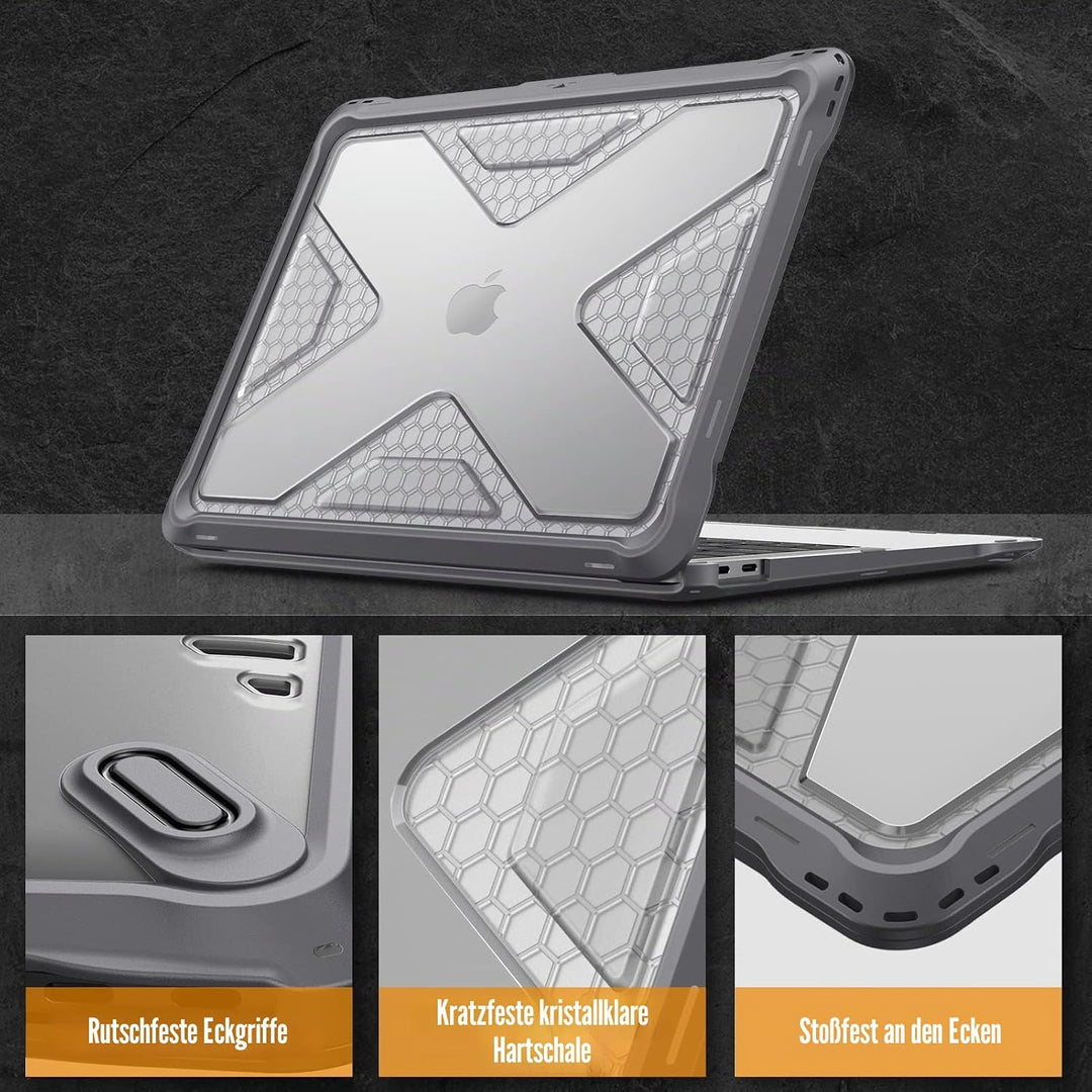 Fintie Hülle kompatibel mit MacBook Air 13 (2018-2020 Version) A2337(M1)/A2179/A1932, Ganzkörper-Rug
