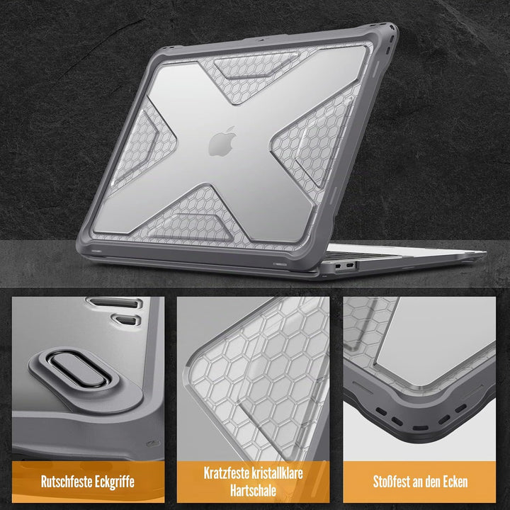 Fintie Hülle kompatibel mit MacBook Air 13 (2018-2020 Version) A2337(M1)/A2179/A1932, Ganzkörper-Rug