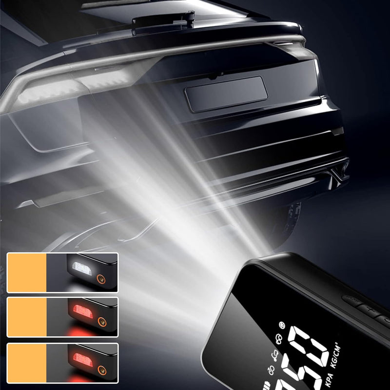 Neakhmer Akku Luftpumpe Tragbarer Luftkompressor für Autoreifen, 6000mAh Akku Kompressor mit Grossem