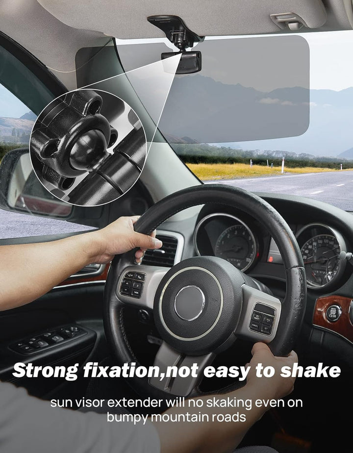 JOYTUTUS Auto Sonnenblende Verlängerung, Frontscheibe-Sonnenschutz, Blend- und UV-Strahlenschutz, Po