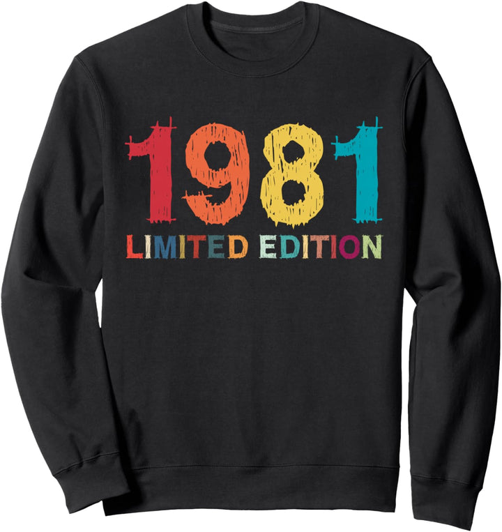 43. Geburtstag Mann Frau 43 Jahre 1981 Deko Lustig Geschenk Sweatshirt