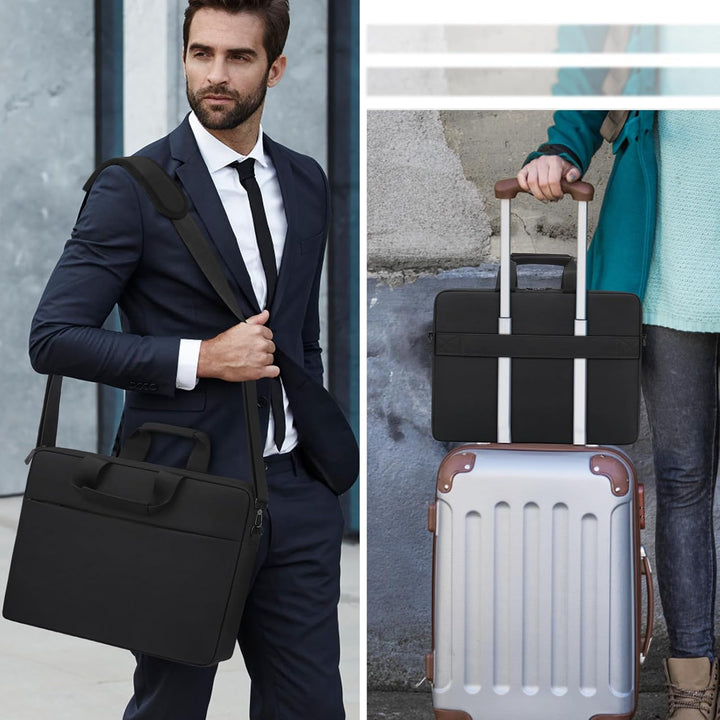 TECOOL 14 Zoll Laptoptasche Schultertasche für 14 Zoll Lenovo Acer ASUS Dell HP Chromebook Umhängeta