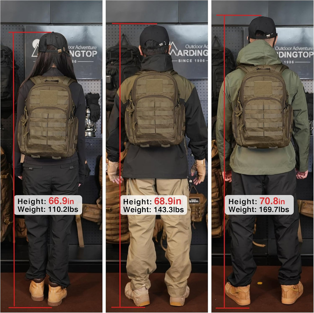 Mardingtop 25L/28L/40L Militär Rucksack Herren Arbeit für Taktischer Assault Wandern Reisen Outdoor