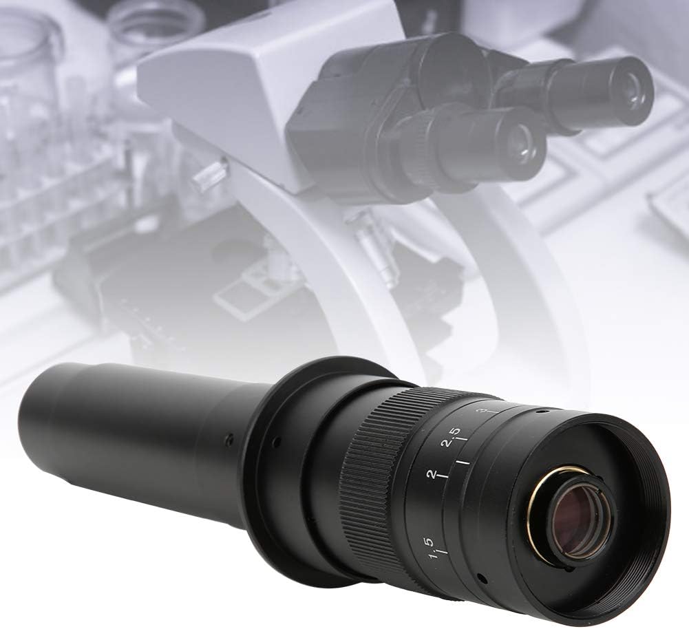 Topyond C-Mount-Objektiv, ABS, 300-fach Verstellbares 25-mm-Zoom-C-Mount-Objektiv, 0.7- Bis 4.5-fach