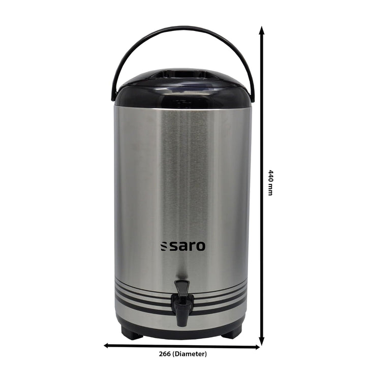 Saro ISOD 12 Getränke-Dispenser, Edelstahl, Silber, Durchmesser 23 x Höhe 42 cm