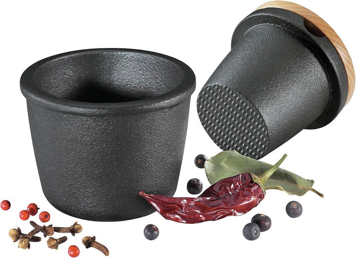 Zassenhaus Gourmet-Set WORKER 3-teilig, Pfeffermühle aus Gusseisen, präzises Keramikmahlwerk, Gewürz