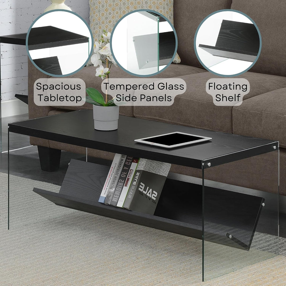 Convenience Concepts SoHo Modern Living Aufbewahrungsregal, moderner Couchtisch für Familienzimmer,