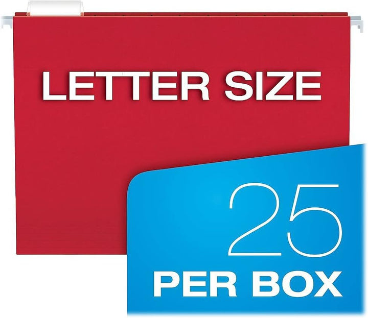 Pendaflex Hängemappen, Briefgrösse, 1/5-Schnitt, verstellbare Reiter, 25 Stück pro Box (81663) Lette