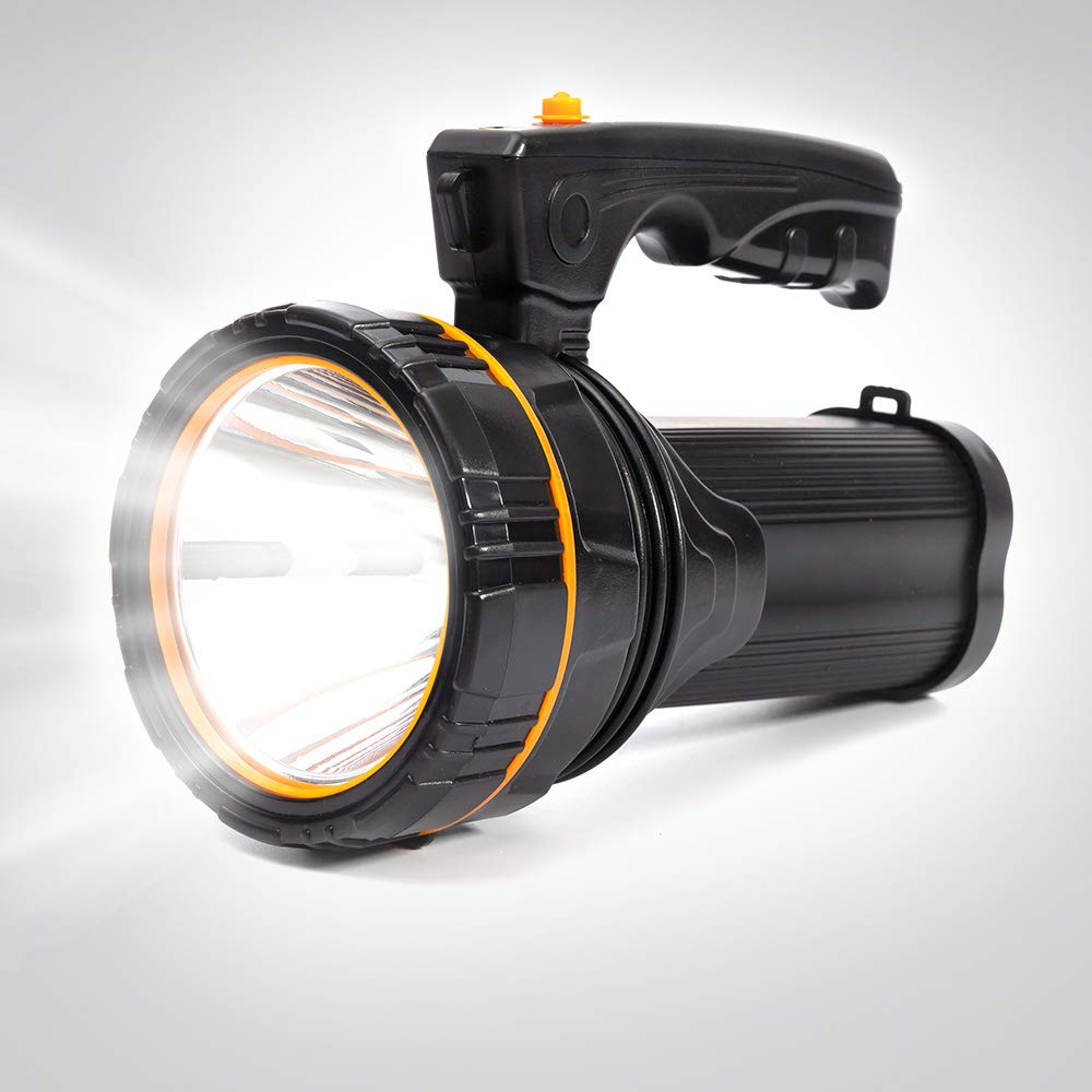 MAYTHANK LED Taschenlampe Extrem hell 6000 Lumens Wiederaufladbare Handlampe Langstrecken 800M Aufla