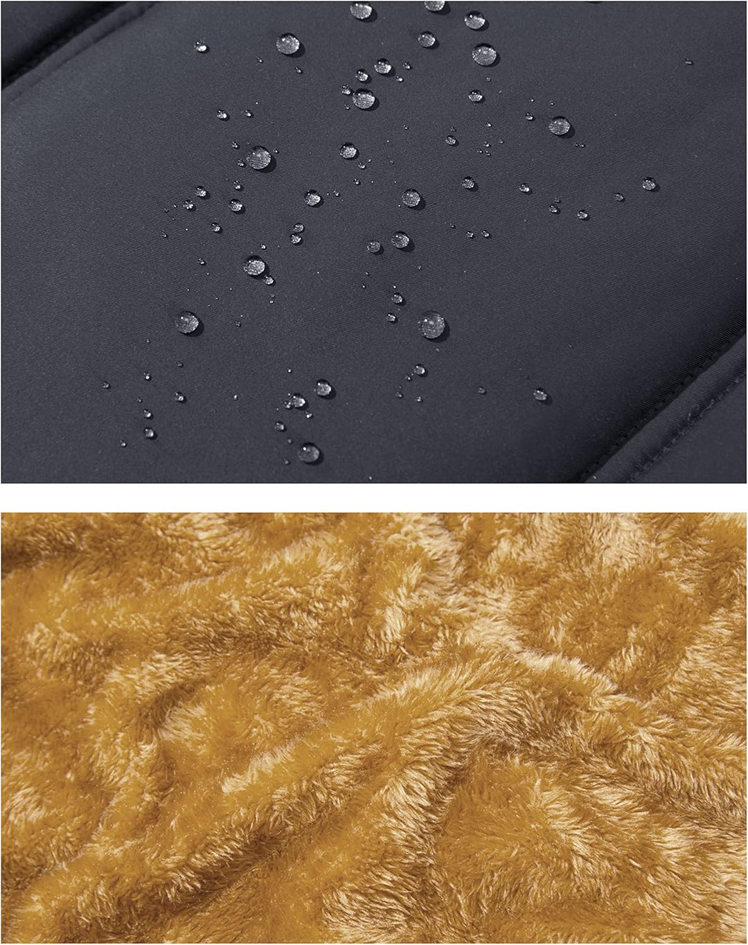 MAGCOMSEN Winterweste Herren Gefüttert Outdoor Weste Warme Fleeceweste Freizeit Ärmellos Jacke Therm