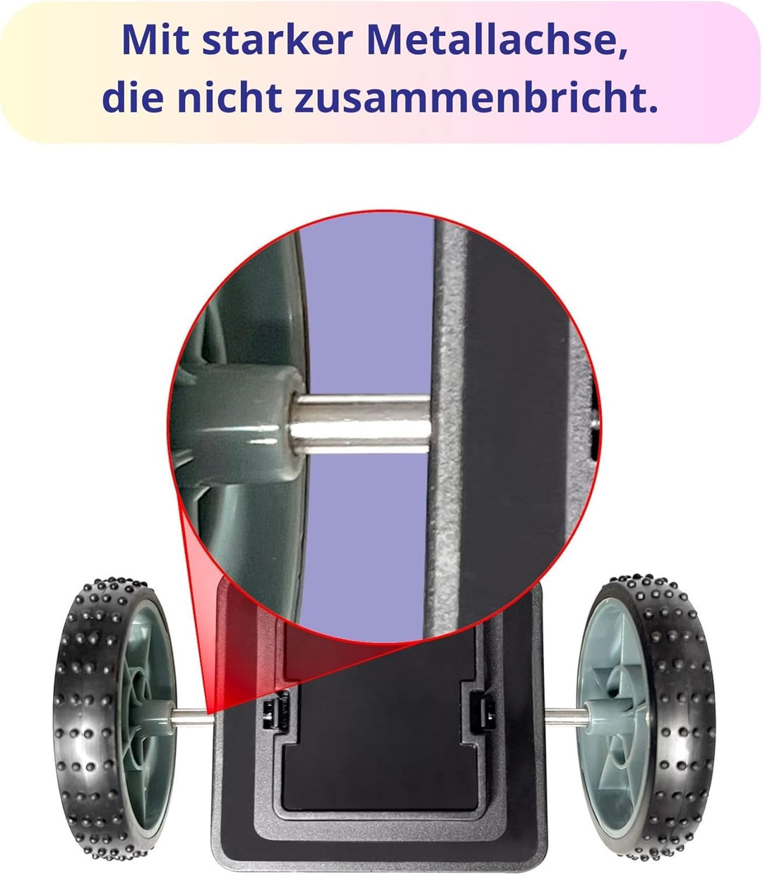 MAGNIKON 2 klick Räder mit 2 Rechtecke und 2 Super Rechtecke für Magnetische Bausteine, ideal als Ko