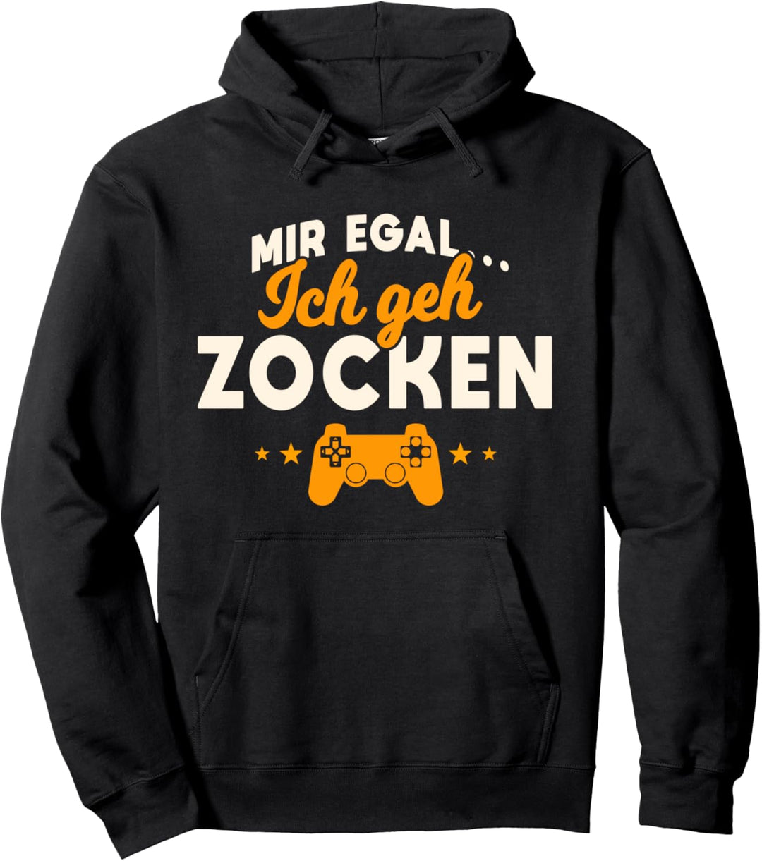 Mir egal, ich geh zocken, Lustiger Spruch, für Gamer Kinder Pullover Hoodie