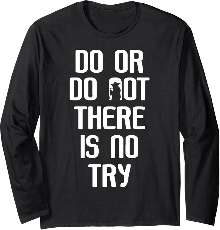 Star Wars Yoda Do Or Do Not C1 Langarmshirt