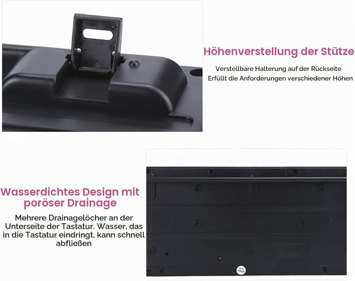 Niedliche USB Tastatur mit Kabel, Niedliche Cartoon USB Tastatur mit Kabel für Mädchen, Tragbare, Ko