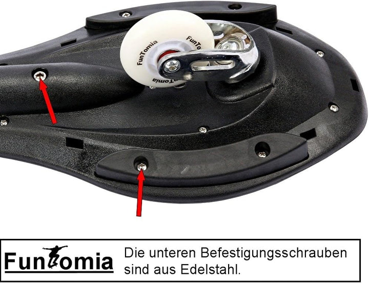FunTomia Waveboard Original ABEC9 Kugellager inkl. Tasche - Bis 120kg - (Verschiedene Farbdesigns) L