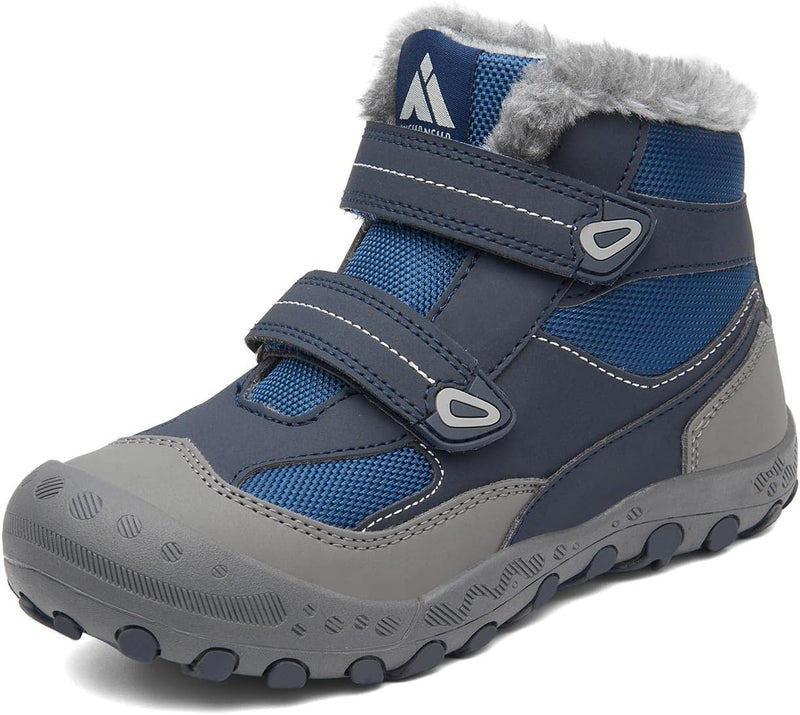 Mishansha Kinder Outdoor Winterschuhe Warm Gefüttert Winterstiefel, Gr.24-38 35 EU Denim Blau, 35 EU