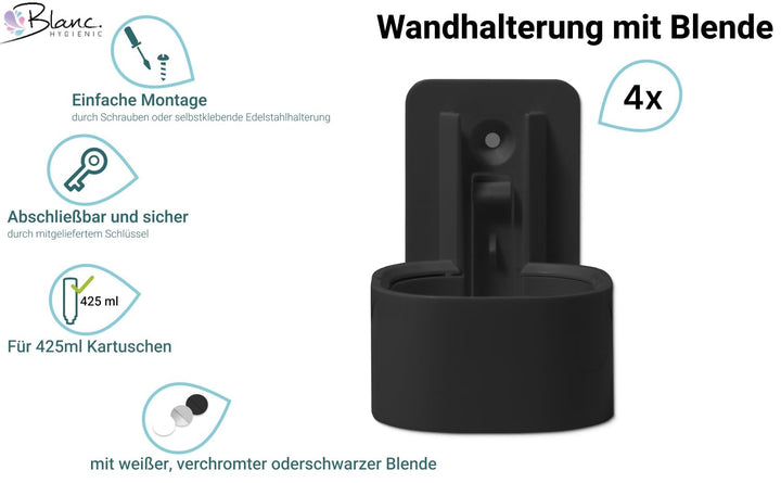 SET: Professionelles Shampoo-Duschgel-Set –12x425 ml–verschied. Düfte+4x Hlterung in verschied. Farb