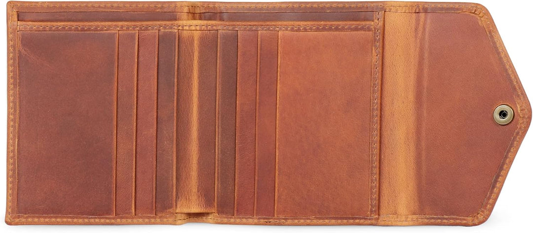 Otto Angelino Genuine Leather Envelope Style Wallet Camel, Camel