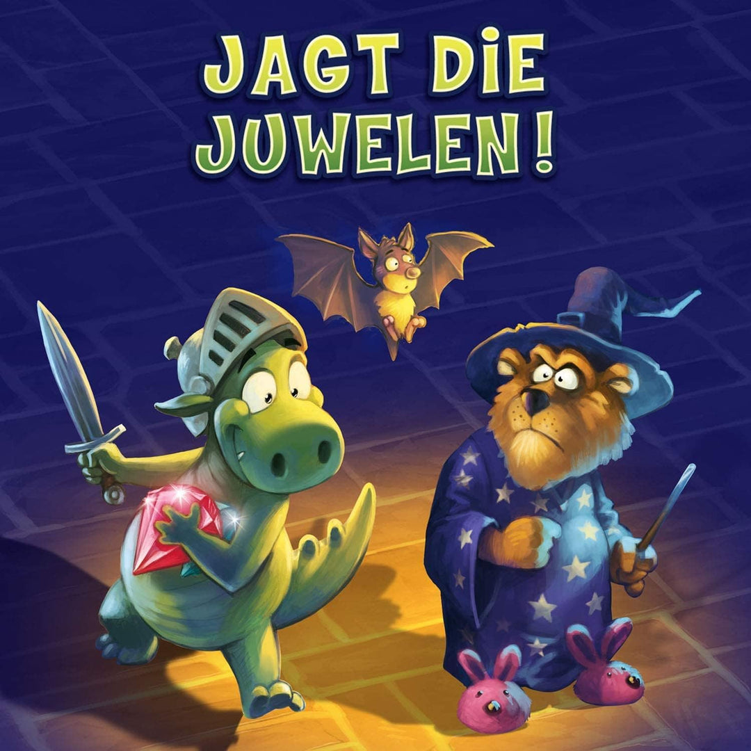 KOSMOS 681036 Raffi Raffzahn - Jagt die Juwelen, spannendes Kinderspiel mit magnetischer Drachen-Fig