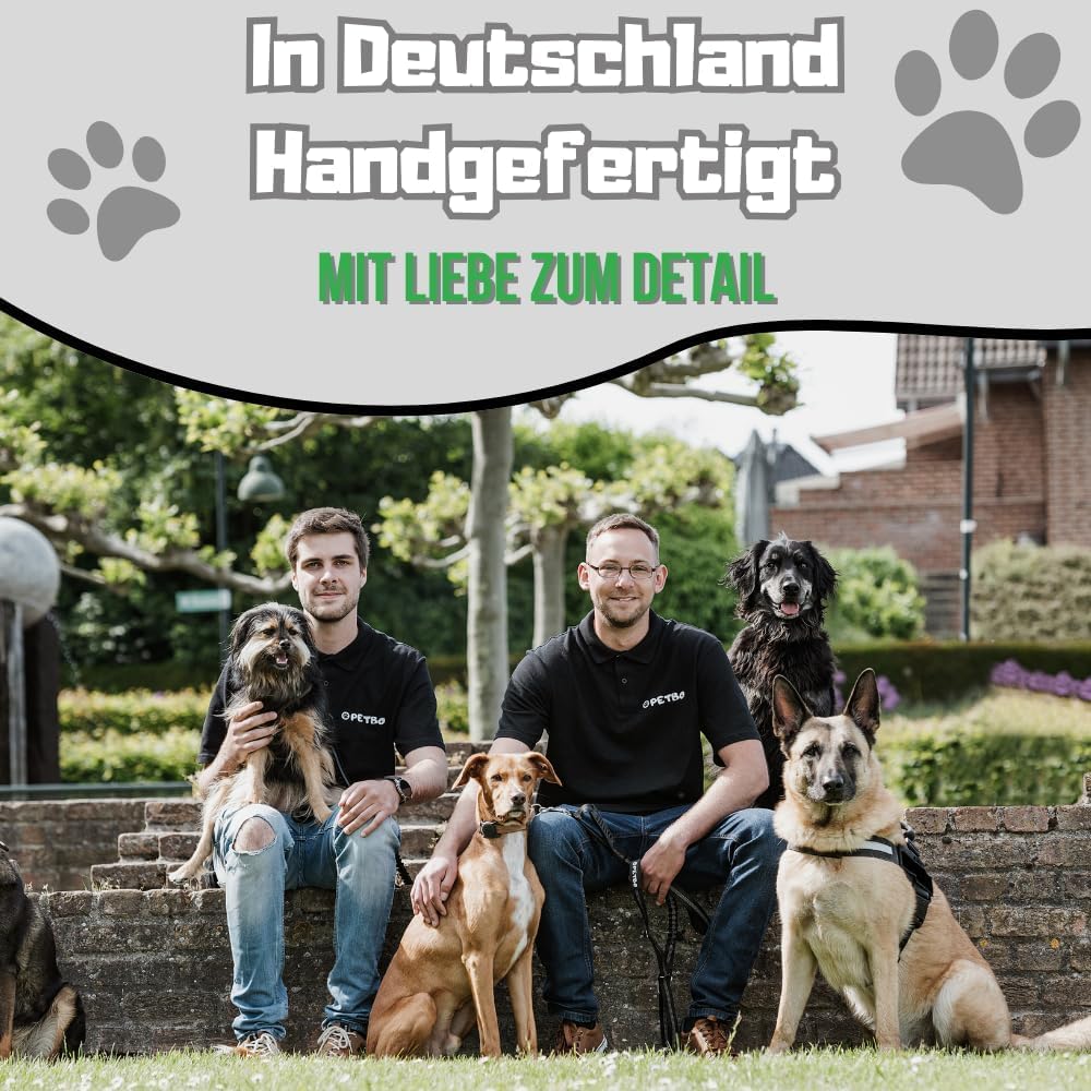 2m Führleine mit Handschlaufe | 19mm Breite für kleine, mittelgrosse & grosse Hunde | weich + leicht