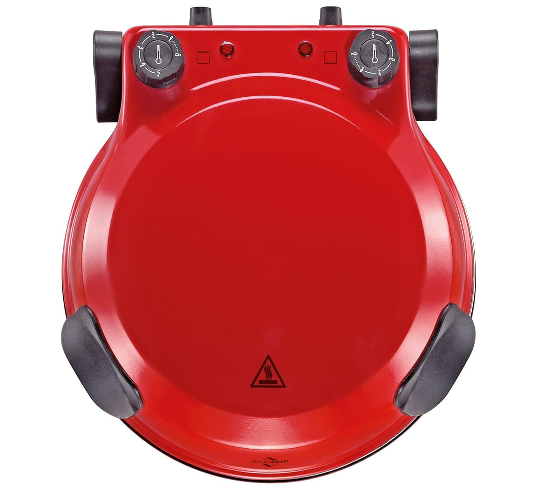 Küchenprofi Pizza Maker NAPOLI, mit Pizzastein, für Ø 36 cm Pizzen in 4 Min, 1200 Watt, stufenlose T