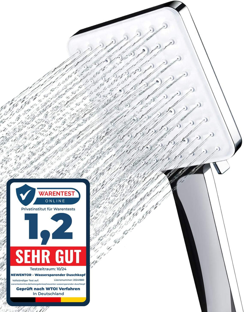 Newentor Duschkopf Regendusche, Handbrause Duschkopf Gross, Wassersparender Duschkopf Hochdruck, Dus