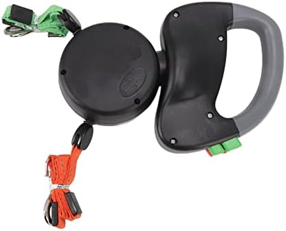 lyrlody 3 Meter Einziehbare Hundeleine, Doppelte Hundeleine für 2 Hunde, Ausziehbare Leine, Reflekti