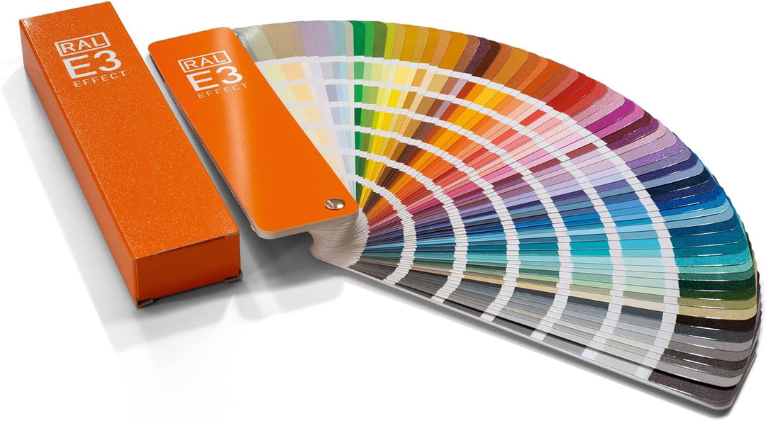 RAL E3 Farbfächer, 70 Metallic-Farben glänzend, 420 Uni-Farben