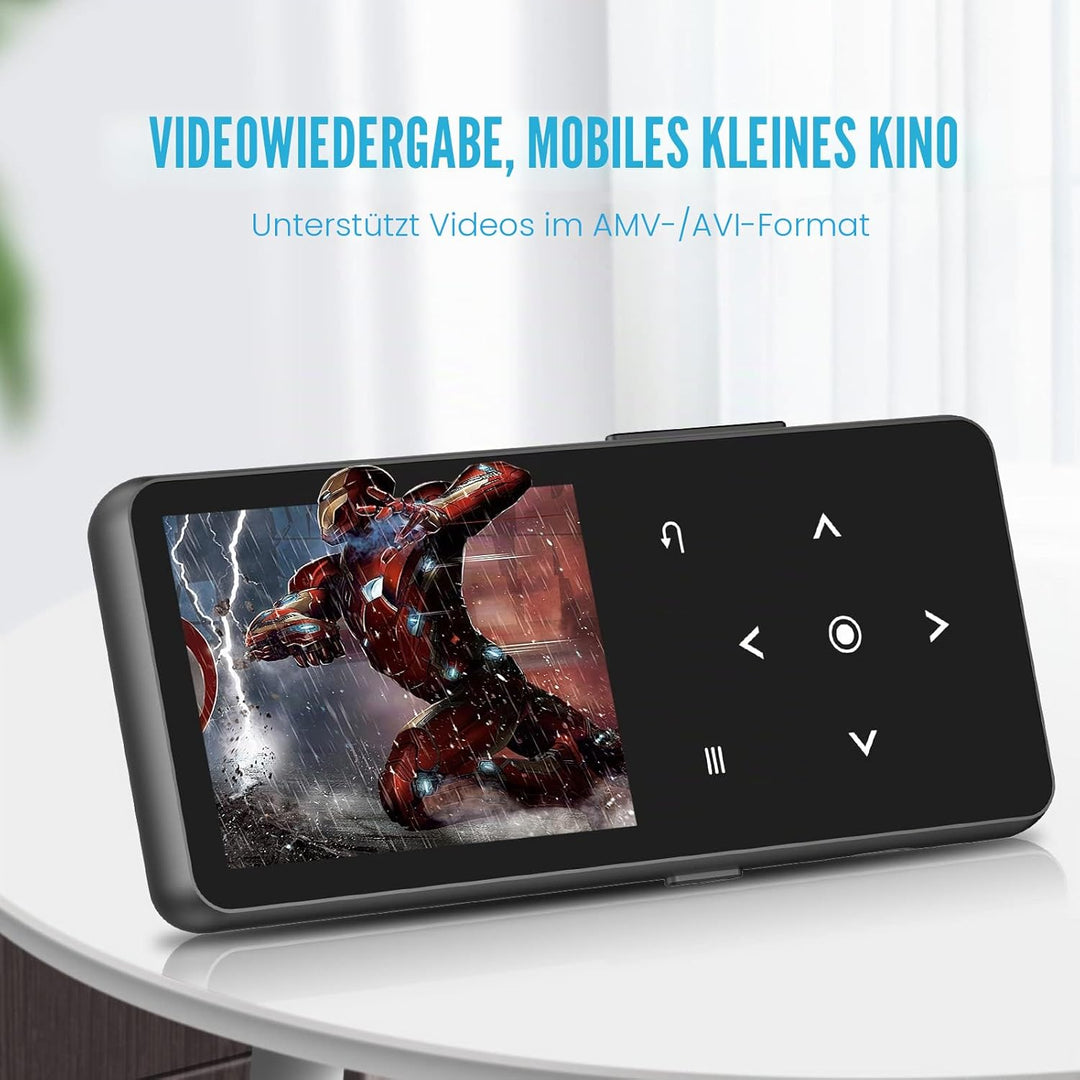 MP3 Player Bluetooth 5.0 Sport Musik-Player 32GB HiFi Verlustfreier Ton Walkman Eingebauter HD-Lauts
