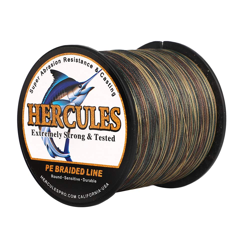 HERCULES Super Cast 100m - 2000m Yards Geflochtene Angelschnur 10lb - 300lb Test für Salzwasser Süss
