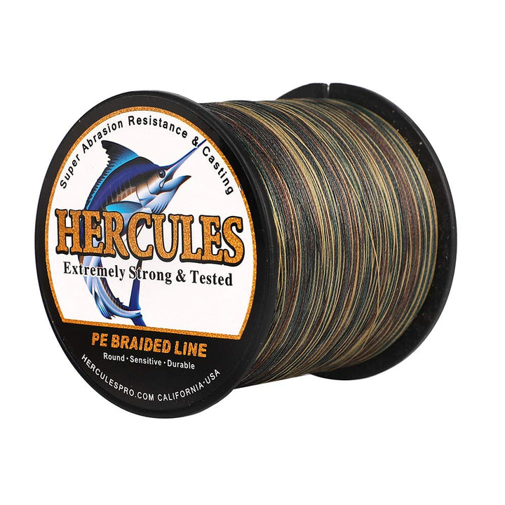 HERCULES Super Cast 100m - 2000m Yards Geflochtene Angelschnur 10lb - 300lb Test für Salzwasser Süss