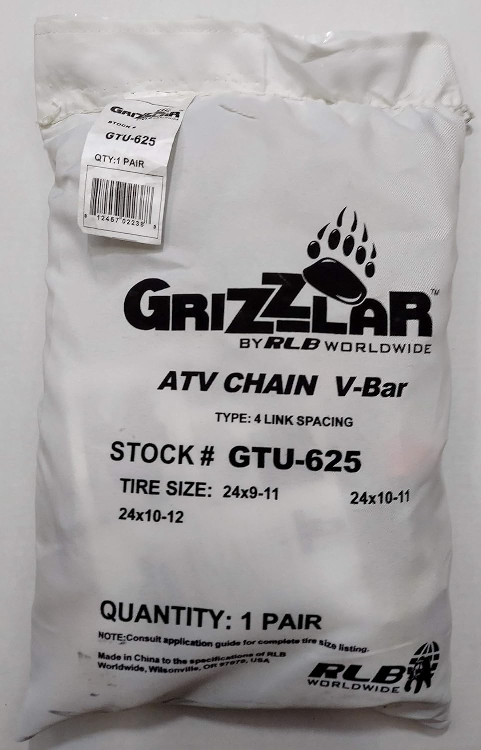 Grizzlar GTU-625 Schneeketten 24x9-11 24x10-11 24x10-12 25x10.00-12