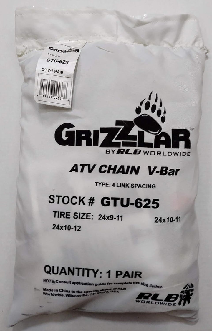 Grizzlar GTU-625 Schneeketten 24x9-11 24x10-11 24x10-12 25x10.00-12
