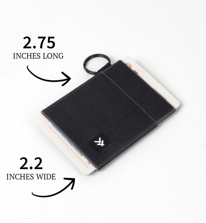 Thread Wallets Schlanke, minimalistische Brieftasche, Kreditkartenetui mit Vordertasche (Einheitsgrö