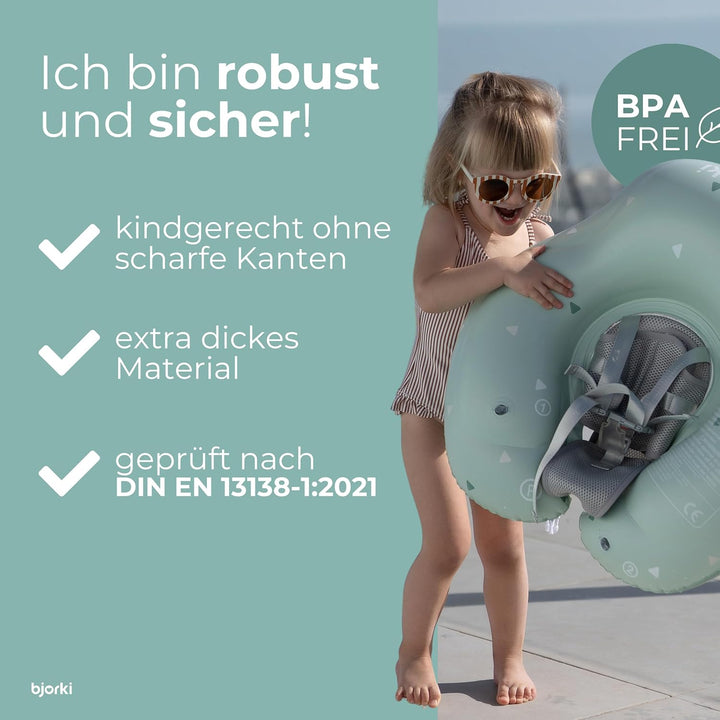 Schwimmring Baby – Stabil & sicher auf dem Wasser – Mitwachsender Schwimmreifen ab 6 Monate bis 3 Ja