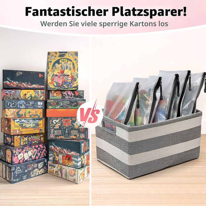 Umriox schwarze Dokumententasche A3+A4+A5+A6+B4+B6, 12 Stück wasserdichte Dokumententasche Reissvers
