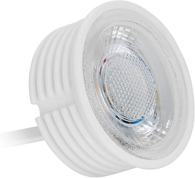 HCFEI 10x LED Modul flach GU10 Ersatz 230V 3 Watt Warmweiss 3000K Dimmbar Einbaustrahler Einbau-Spot