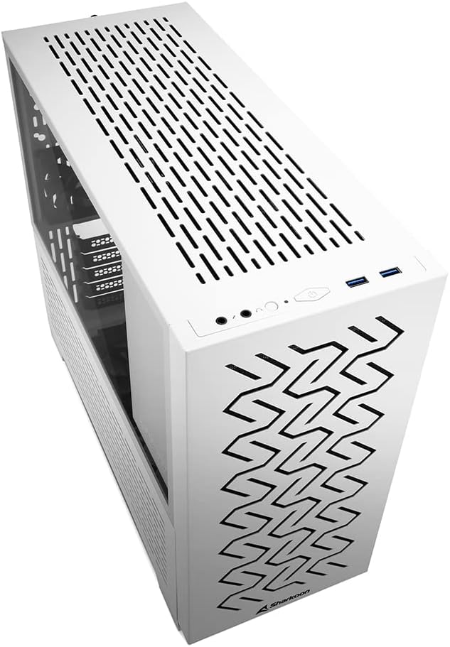 Sharkoon MS-Z1000 White, Micro-ATX PC Gehäuse, Weiss
