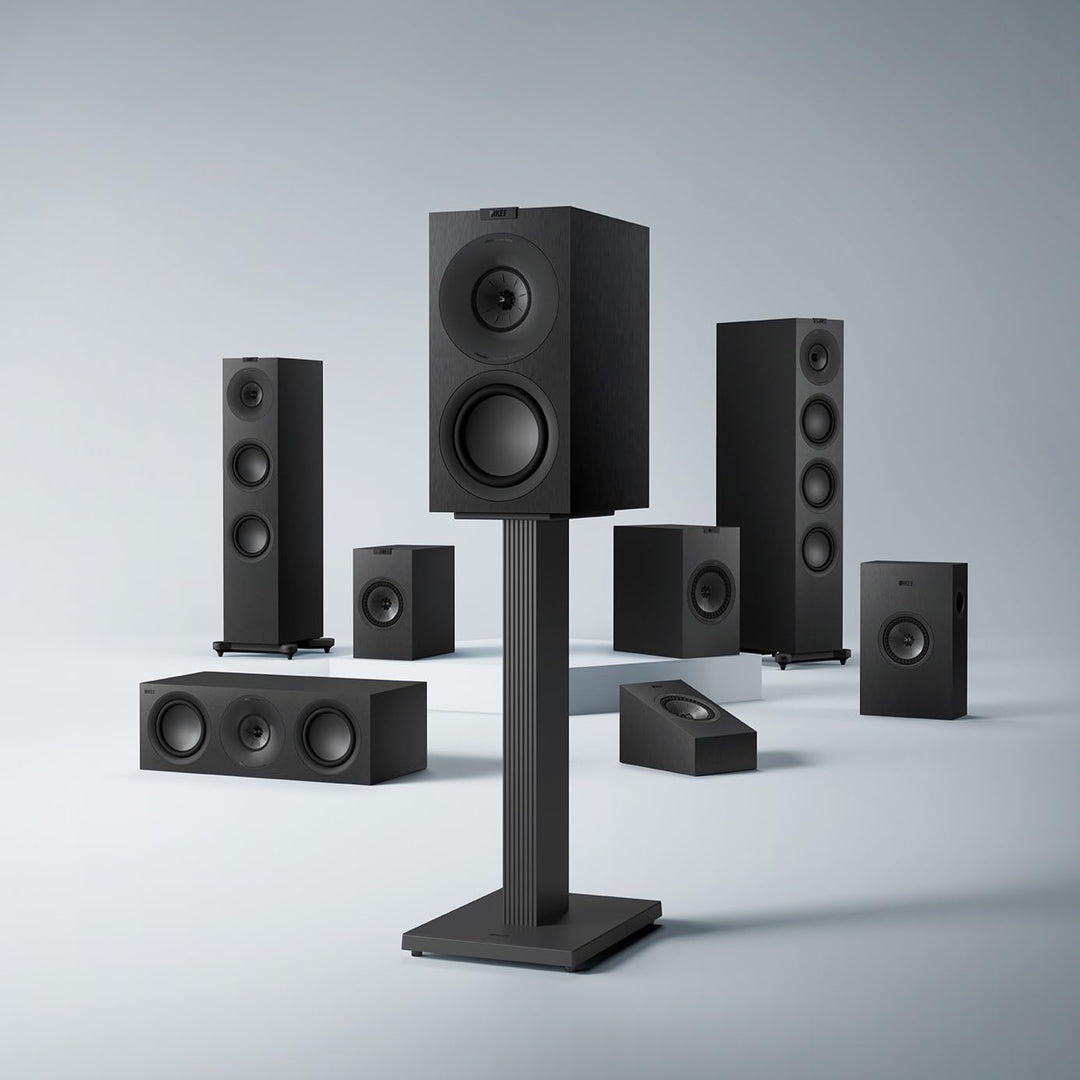 KEF Q8 Meta passiver Dolby Atmos HiFi-Wandlautsprecher, Satin Black | Musik | TV & Heimkino | Gaming