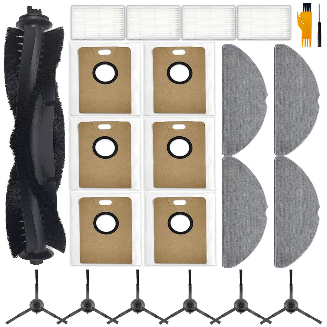 21 Pcs Zubehör Set für Tapo RV30 Max Plus, RV30 Max, RV20 Max Plus, RV20 Max Staubsauger Ersatzteil,