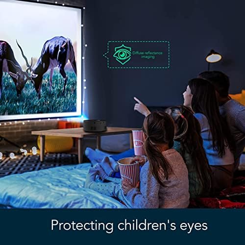 Tragbarer Mini-LED-Projektor, TFT-LCD-Heimkino-Filmprojektor mit Telefongleicher Bildschirmfunktion,