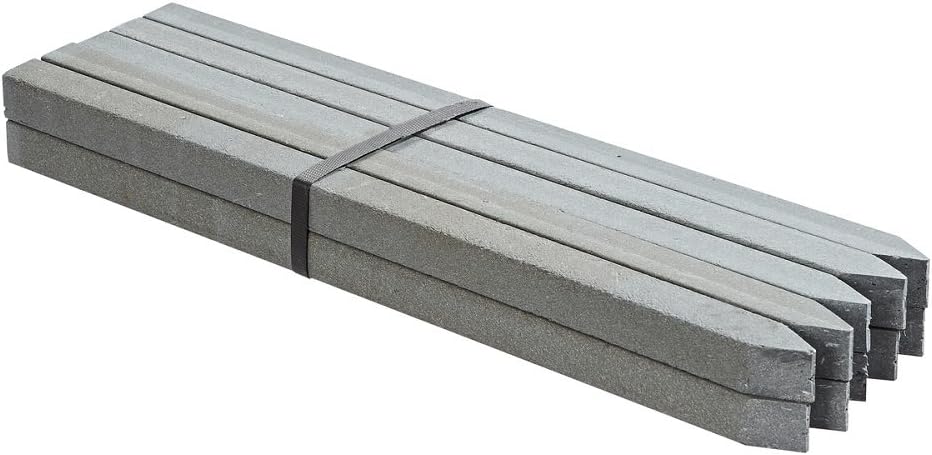 Oase 57754 PondEdge 10 Erdspiesse XL, 58 x 4 x 4 cm | Teichrandsystem | Beeteinfassung | Kapillarspe