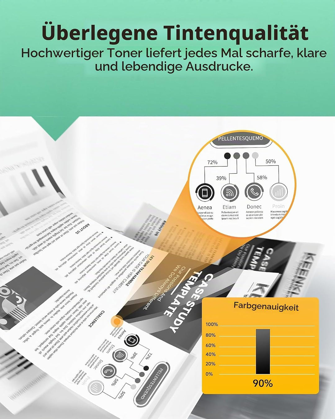 KEENKLE MLT-D116L Toner Schwarz, Kompatibler für Samsung Xpress M2675FN Toner M2885FW M2825ND M2625D