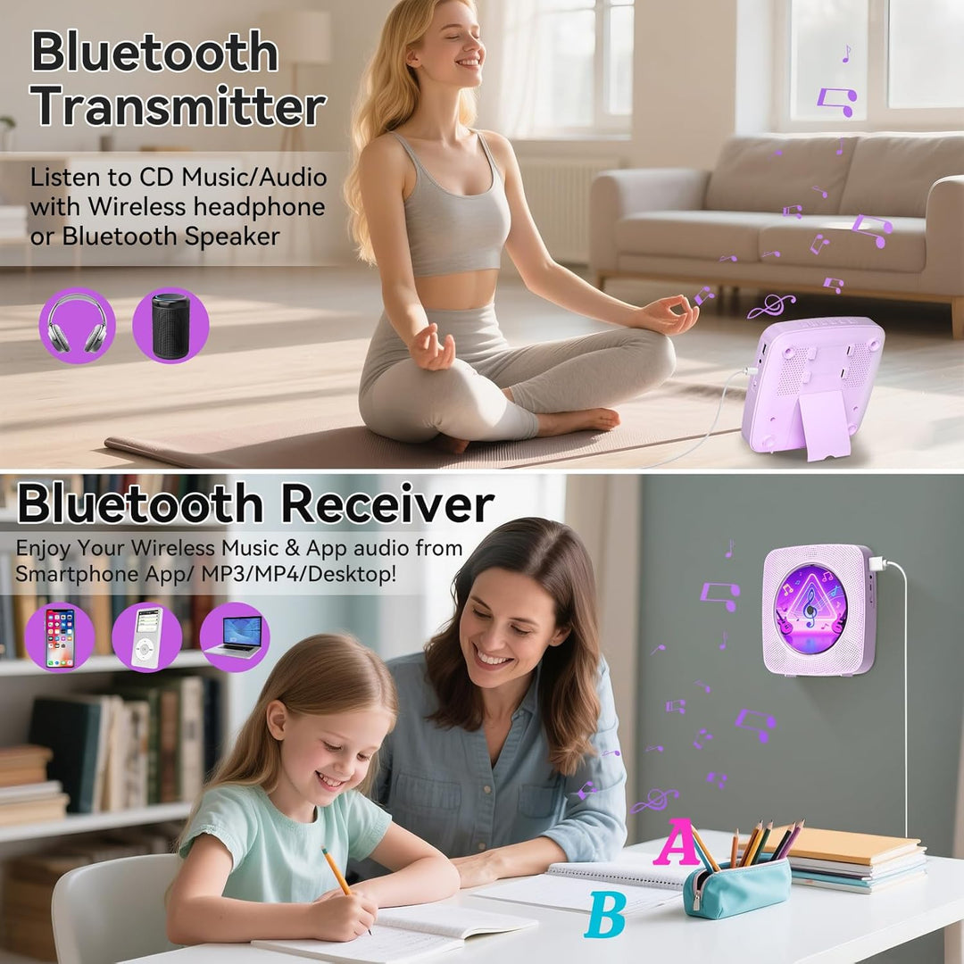 Radio mit CD Player Kinder: Kegaudio Tragbarer CD Players Tragbar mit Bluetooth Lautsprecher Frontan