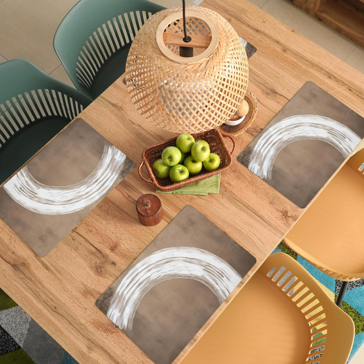 KitchenYeah© Platzsets Abwaschbar 6-Teilig 45x30 cm Tischsets Platzdeckchen Platzset Unterlage Tisch