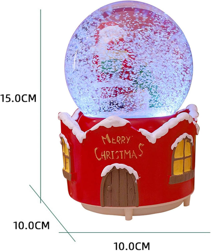 XineYuor Schneekugel Weihnachten,Weihnachts schneekugel mit Musik,Weihnachtliche Schneekugeln Weihna