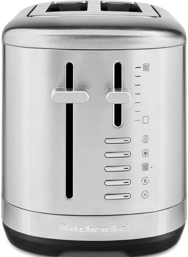 KitchenAid Toaster für 2 Scheiben - Retro Design Toast Machine - 7 verschiedene Funktionen - Edelsth