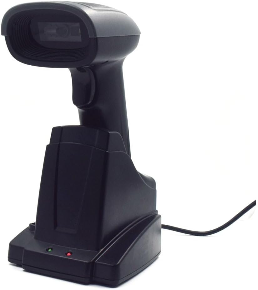 Ewent EW3440 - Universal Laser 1D und 2D Optischer Barcode Scanner Barcode Leser mit Smart Dock mit
